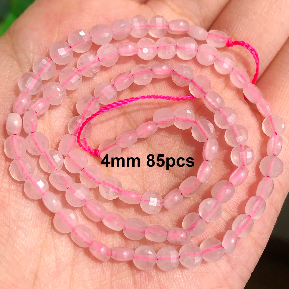 Stone Beads Pink Rose Quartz-Style Mixed Shapes for DIY Jewelry Making