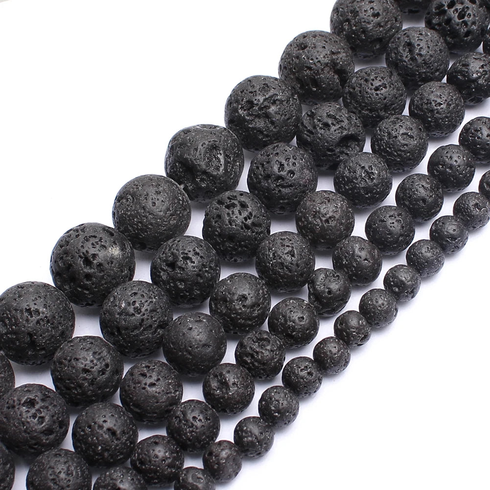 Stone Beads Round Blue Turquoise-Style for DIY Jewelry Making Bracelet Supplies