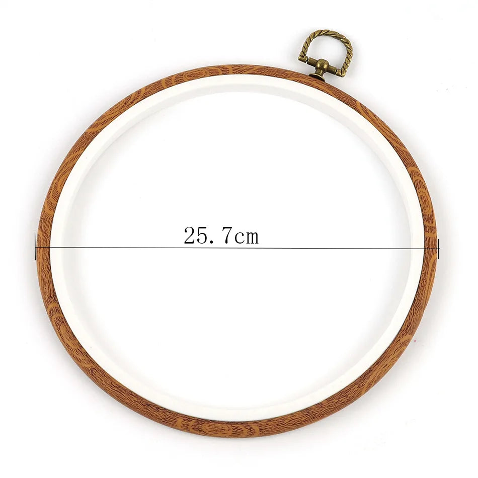 Embroidery Hoop, Wood-Effect Ring for Cross-Stitch & Needlecraft Projects