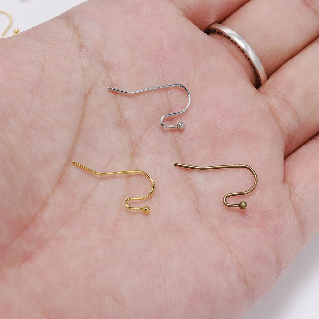 Earring Hooks Metal Earwire Jewelry Findings DIY Jewelry Making Craft Supplies