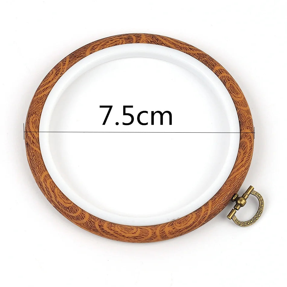 Embroidery Hoop, Wood-Effect Ring for Cross-Stitch & Needlecraft Projects