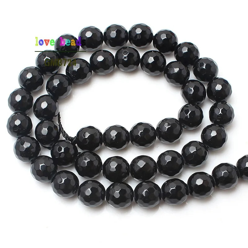 Stone Beads Faceted Pink Blue Chalcedony-Style Jades-Style Agates Round