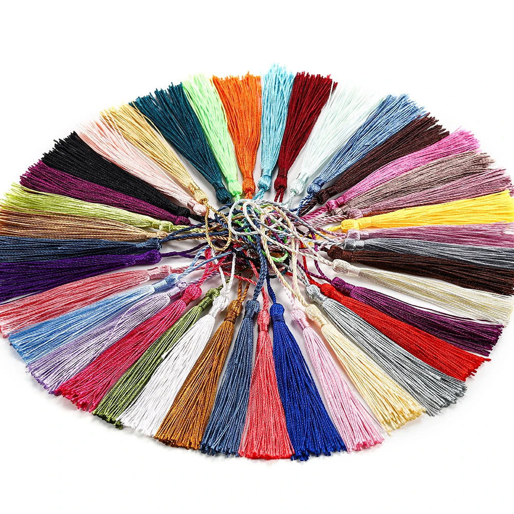 Tassel Trim Fringe Sewing Curtains Hanging Rope Silk Tassels DIY Jewelry Making