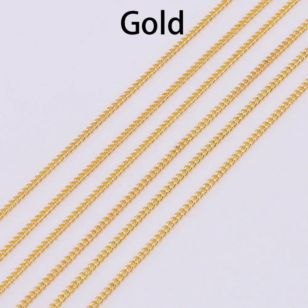 Jewelry Chains Gold Bronze Plated Necklace Materials Necklace DIY Jewelry Making