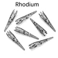 Earring Components Hollow Out Cone Filigree Bugle Flower End Caps Craft Supplies