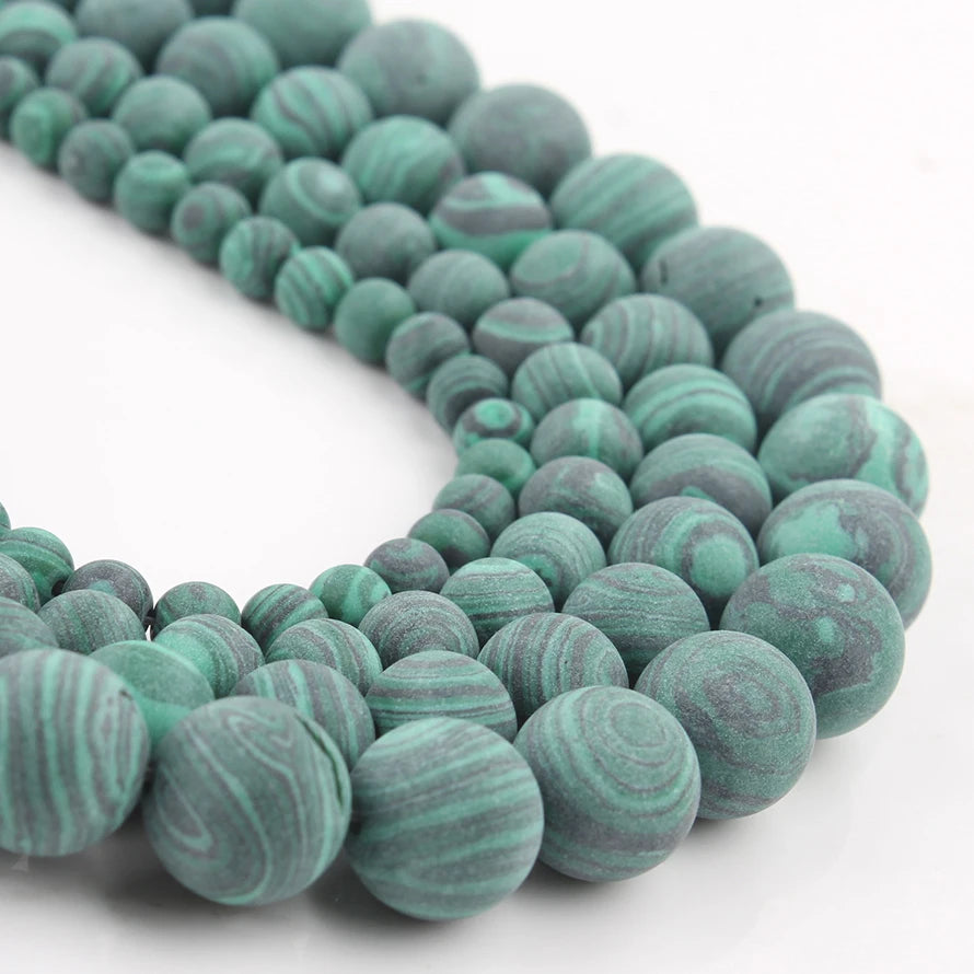 Stone Beads Matte Round Picasso Jasper Agate Styles for DIY Jewelry Making