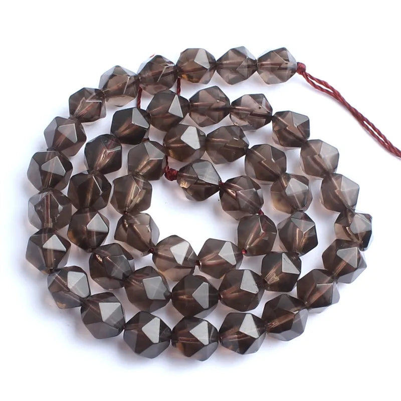 Stone Beads Faceted Pink Blue Chalcedony-Style Jades-Style Agates Round