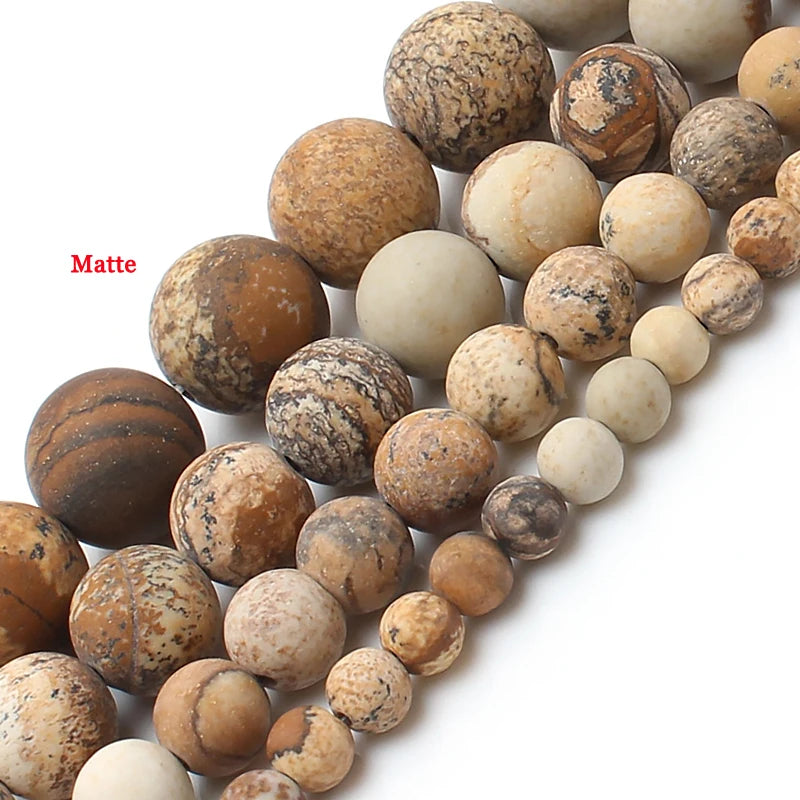 Stone Beads Matte Pink Zebra Jasper Howlite Styles for DIY Jewelry Making