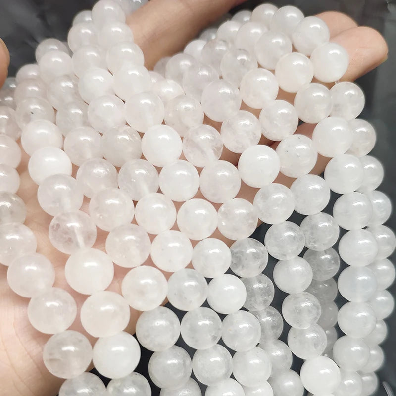 Stone Beads Round Jade Chalcedony Styles for DIY Jewelry Making Craft Beads