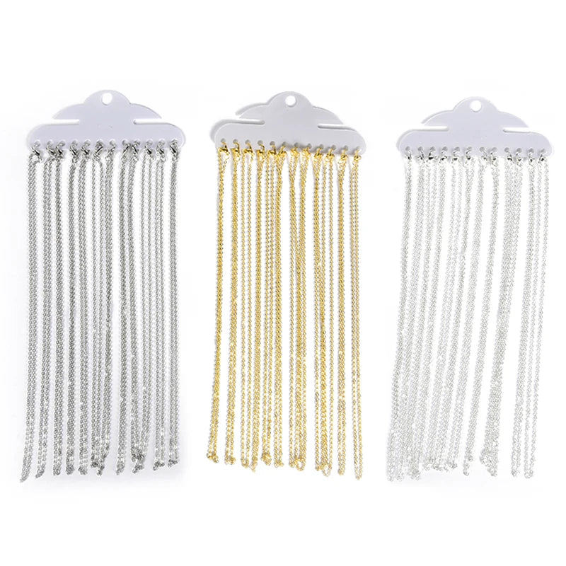 Necklace Chains Metal Open Links with Lobster Clasps DIY Jewelry Making