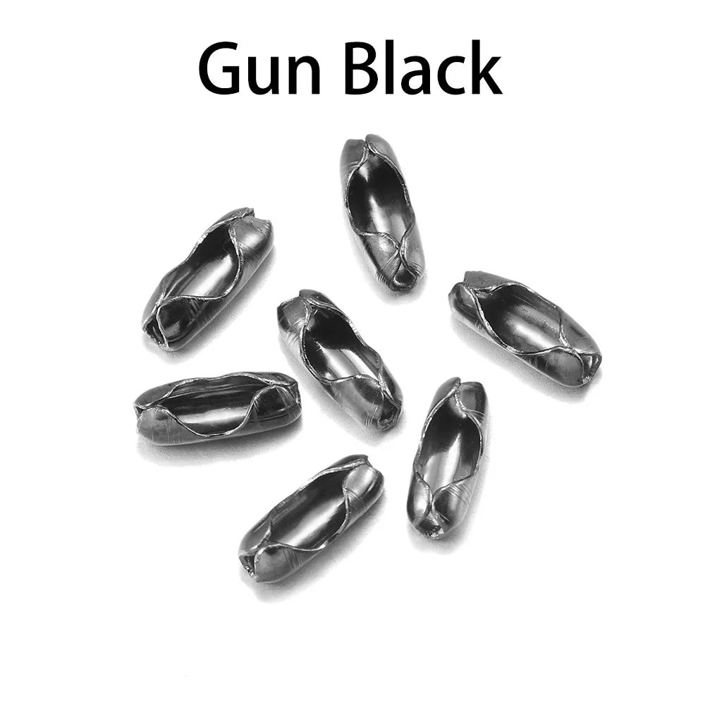 Ball Chain Connectors Metal Gold Color End Clasps DIY Jewelry Making