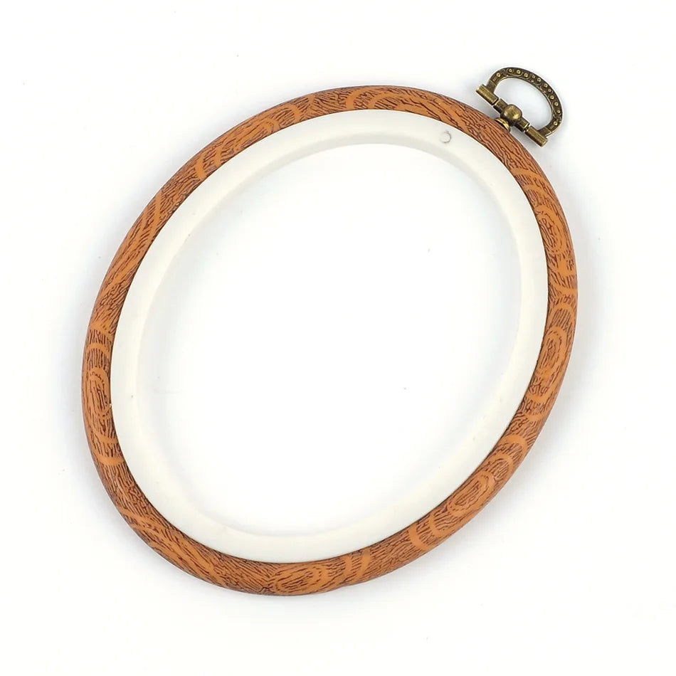 Embroidery Hoop, Wood-Effect Ring for Cross-Stitch & Needlecraft Projects