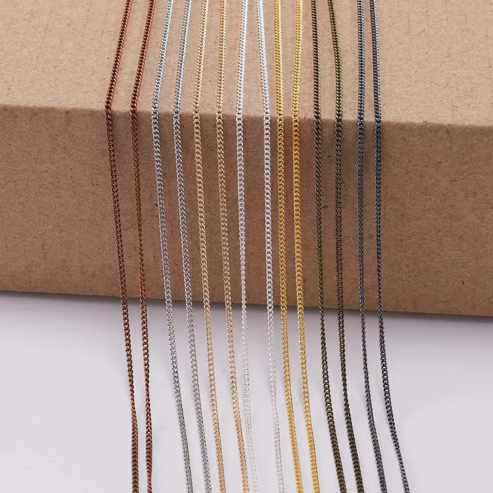 Jewelry Chains Gold Bronze Plated Necklace Materials Necklace DIY Jewelry Making