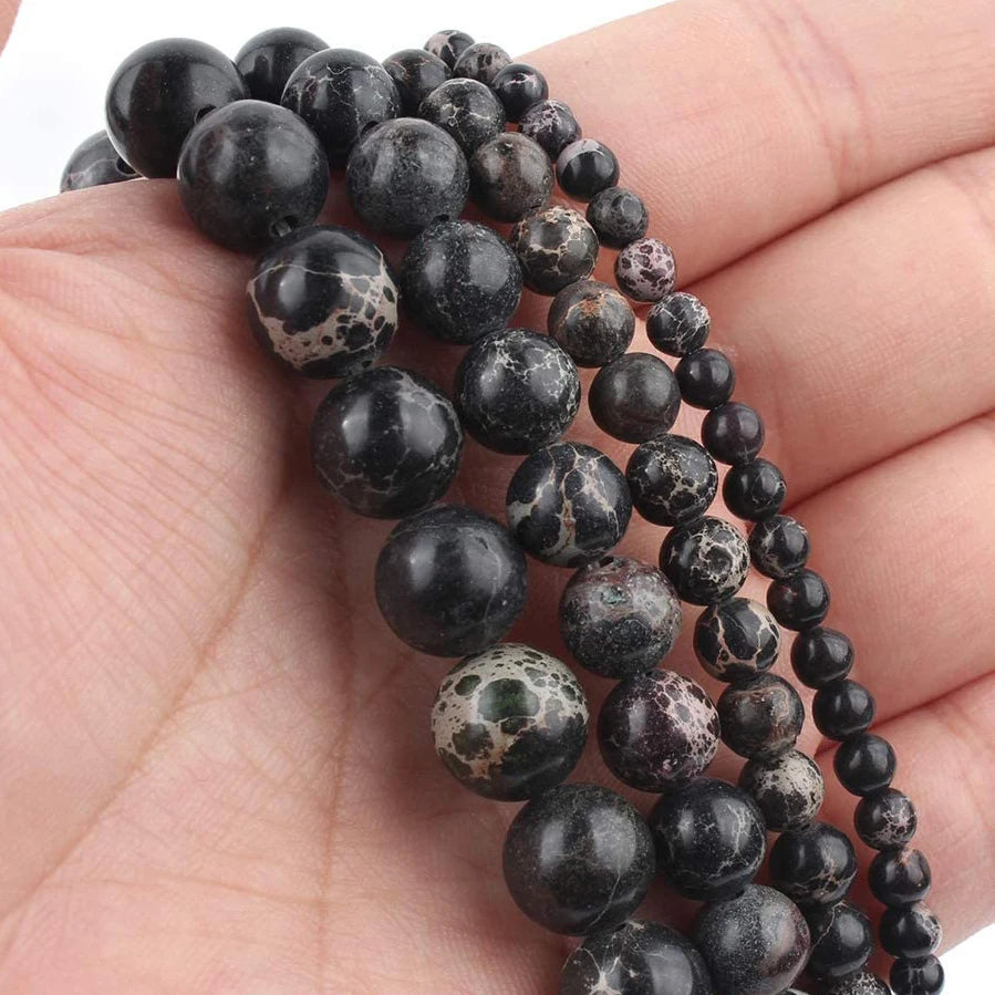 Stone Beads Round Turquoise Howlite Jasper Styles for DIY Jewelry Making