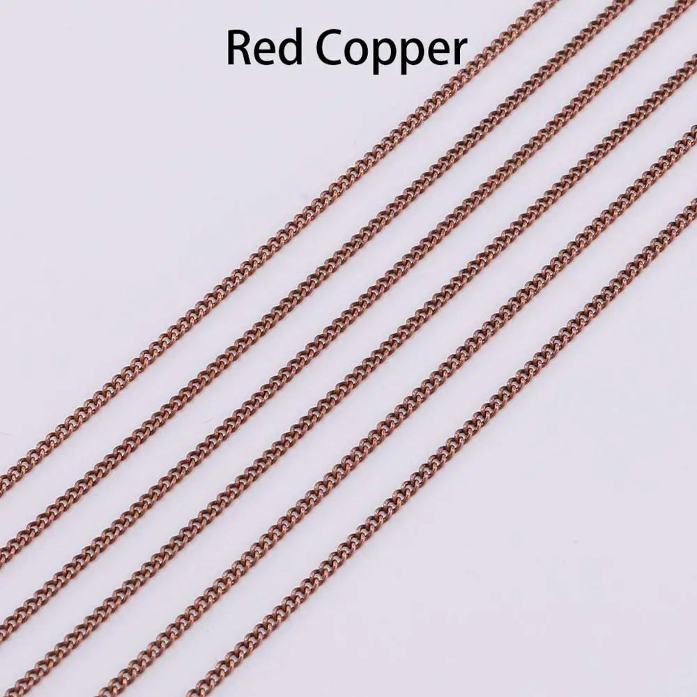 Jewelry Chains Gold Bronze Plated Necklace Materials Necklace DIY Jewelry Making