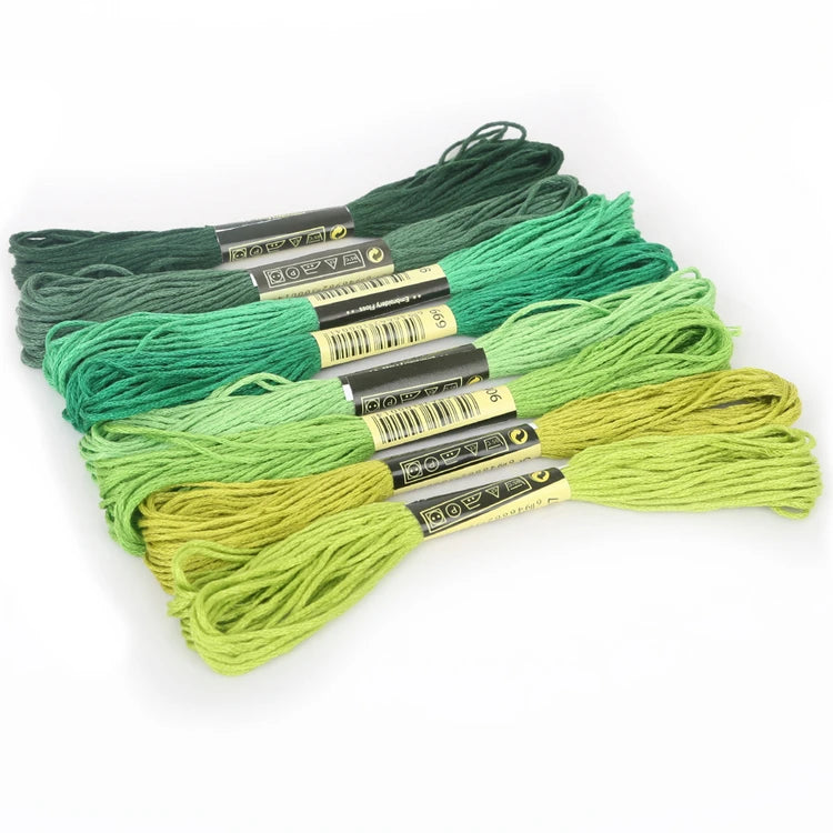 Embroidery Thread, Gradient & Solid Colors for Handmade Cross-Stitch Crafts