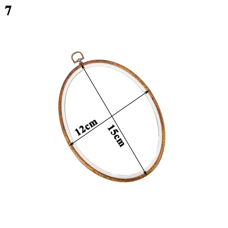 Embroidery Hoop, Wood-Effect Ring for Cross-Stitch & Needlecraft Projects