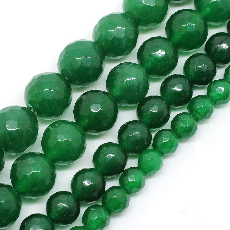 Stone Beads Round Green Agate Jasper Tiger Eye Styles for DIY Jewelry Making
