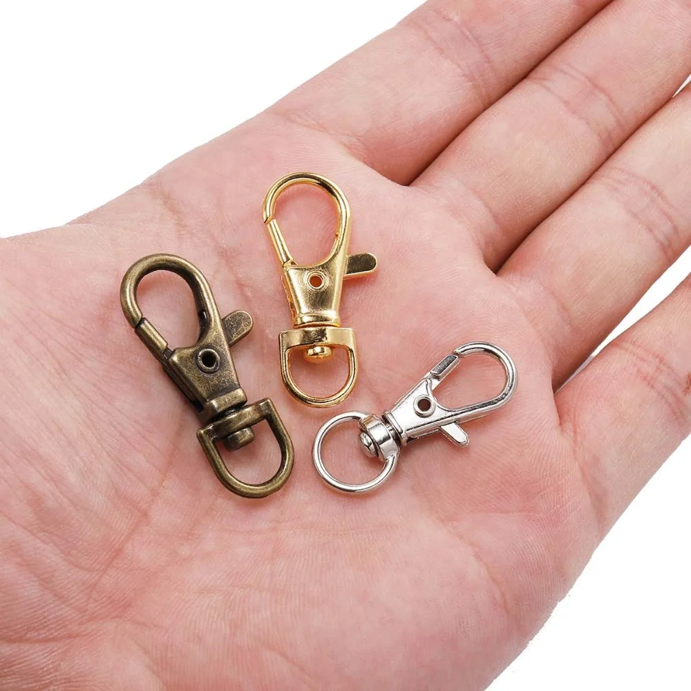 Swivel Lobster Clasps Keyrings Bag Belt Connectors DIY Jewelry Making