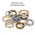 Spring Clasps Metal O-Ring Keychain Carabiners DIY Jewelry Making Craft Supplies