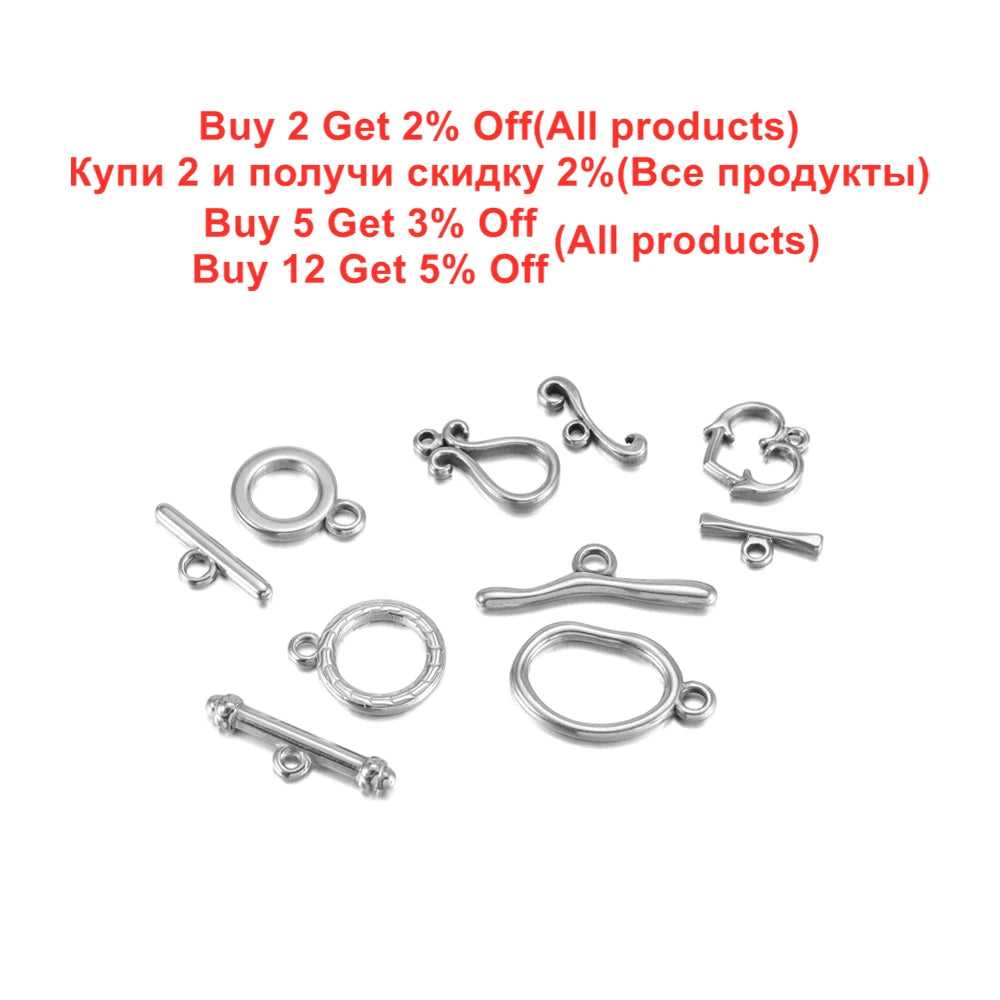 Toggle Clasps Stainless Steel OT Bracelet Connectors DIY Jewelry Making
