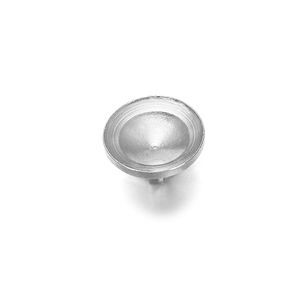 Jewelry Findings End Caps Connector Fit Round Pendants Necklace Craft Supplies