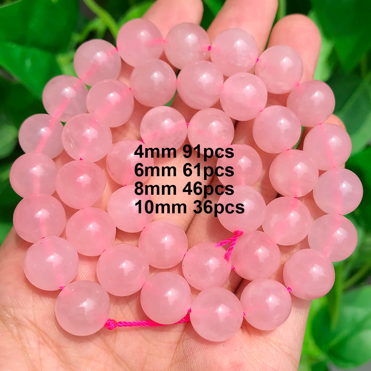 Stone Beads Pink Rose Quartz-Style Mixed Shapes for DIY Jewelry Making