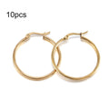 Ring Settings Stainless Steel Earrings Open Earring Hooks Base Craft Supplies
