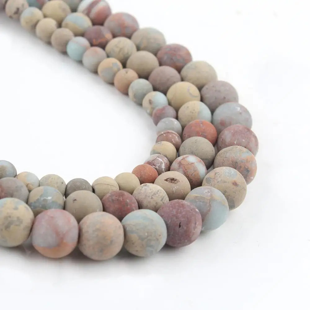 Stone Beads Matte Amazonite Agate Aventurine Styles for DIY Jewelry Making