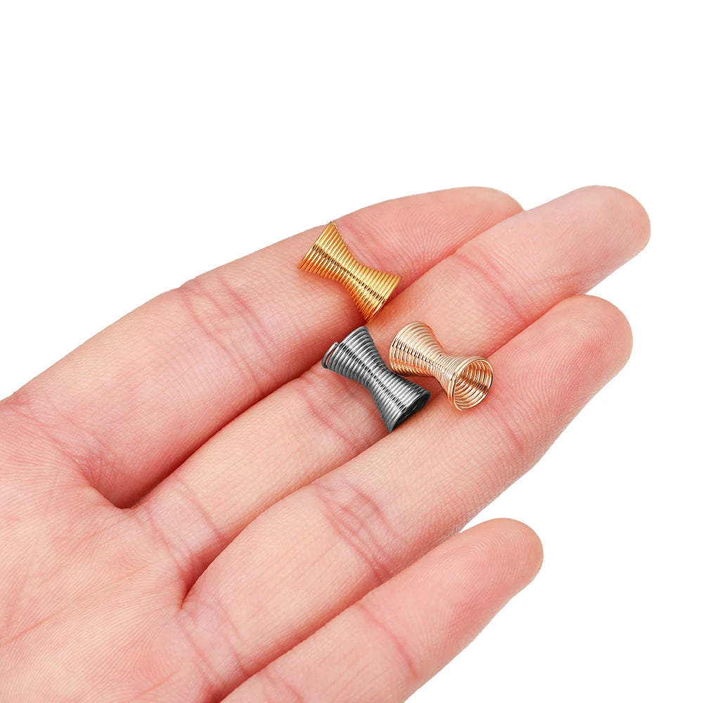 Jewelry Findings Funnel Metal Spring Spacer Connector Stoppers Craft Supplies
