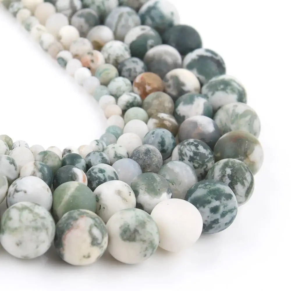 Stone Beads Matte Amazonite Agate Aventurine Styles for DIY Jewelry Making