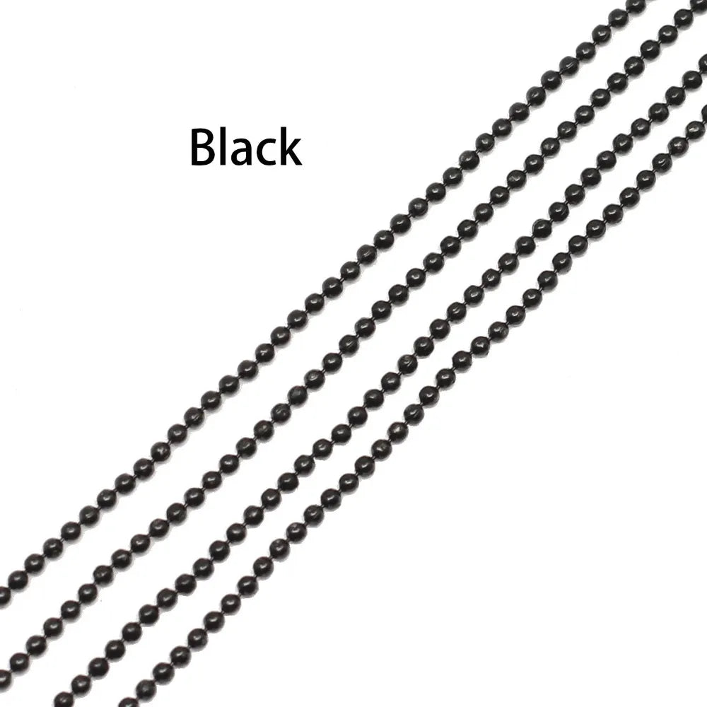 Ball Chains Metal Gold Black Bronze Color Links DIY Jewelry Making