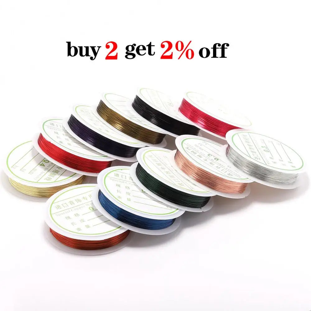 Beading Wire Gold Blue Color Stringing Thread DIY Jewelry Making Craft Supplies