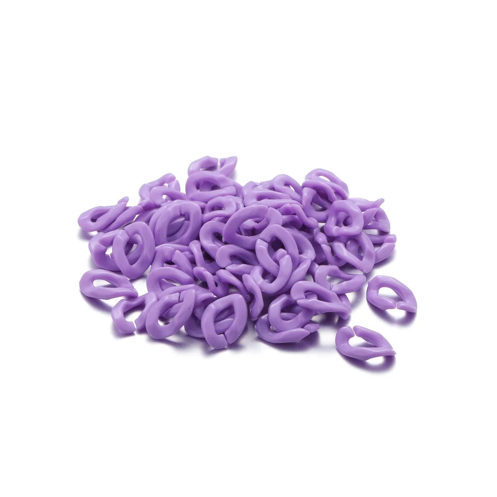 Acrylic Chain Links Colorful Twisted Necklace Parts DIY Jewelry Making
