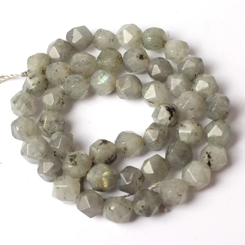 Stone Beads Faceted Pink Blue Chalcedony-Style Jades-Style Agates Round