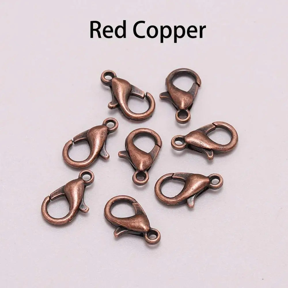 Lobster Clasps Gold Color Necklace Chain Connectors DIY Jewelry Making