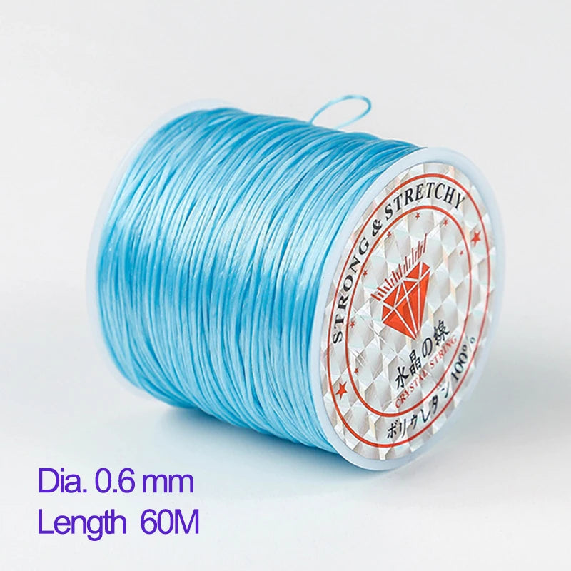 Elastic Beading Cord Clear Crystal Stringing Line DIY Jewelry Making