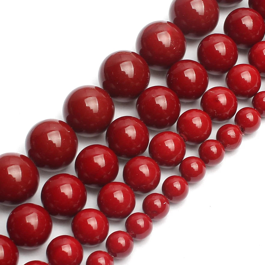 Shell Beads Round Pearl-Style Assorted Colors for DIY Jewelry Making Craft Beads