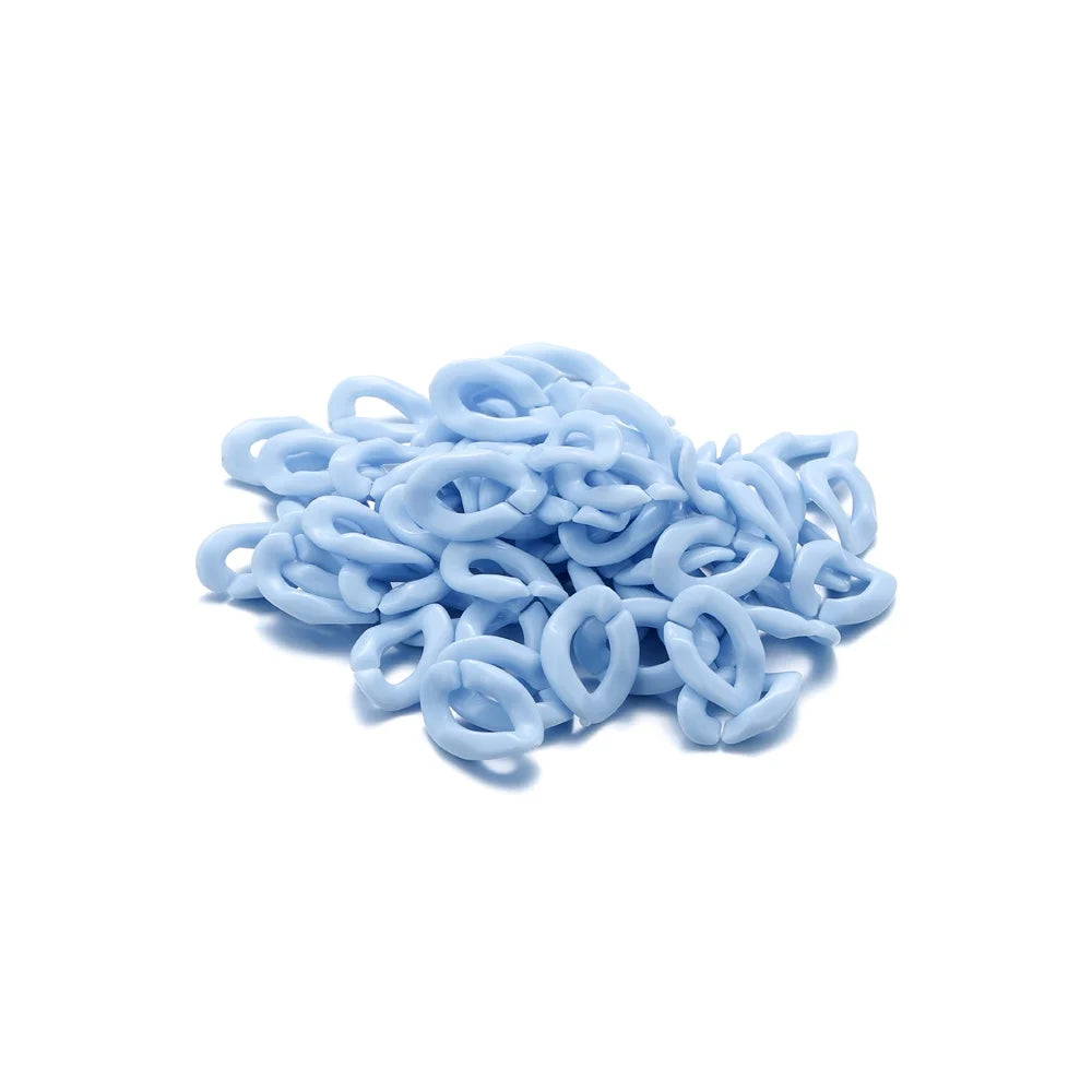 Acrylic Chain Links Colorful Twisted Necklace Parts DIY Jewelry Making