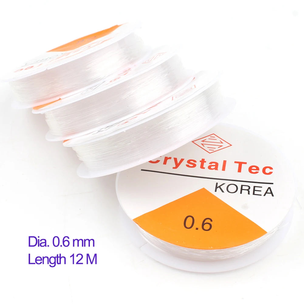 Elastic Beading Cord Clear Crystal Stringing Line DIY Jewelry Making