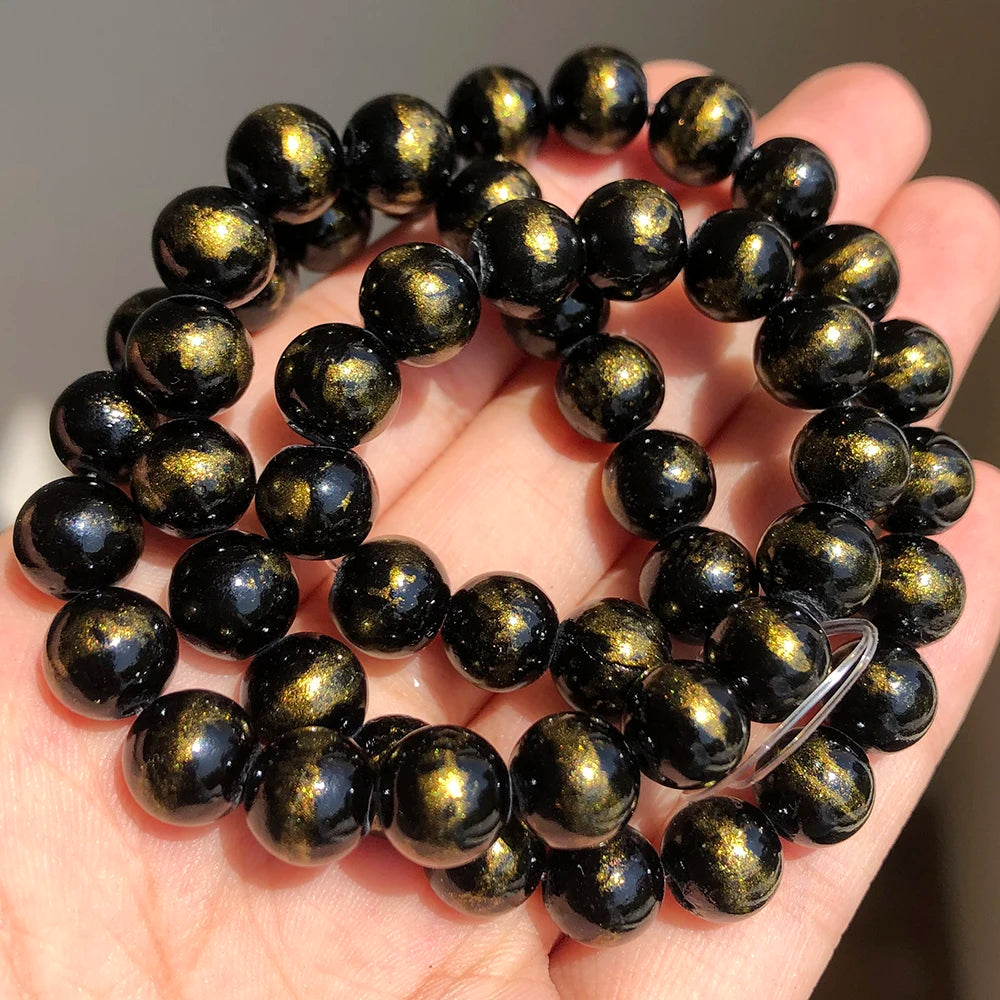 Stone Beads White Howlite-Style Gold-Tone Details for DIY Jewelry Making