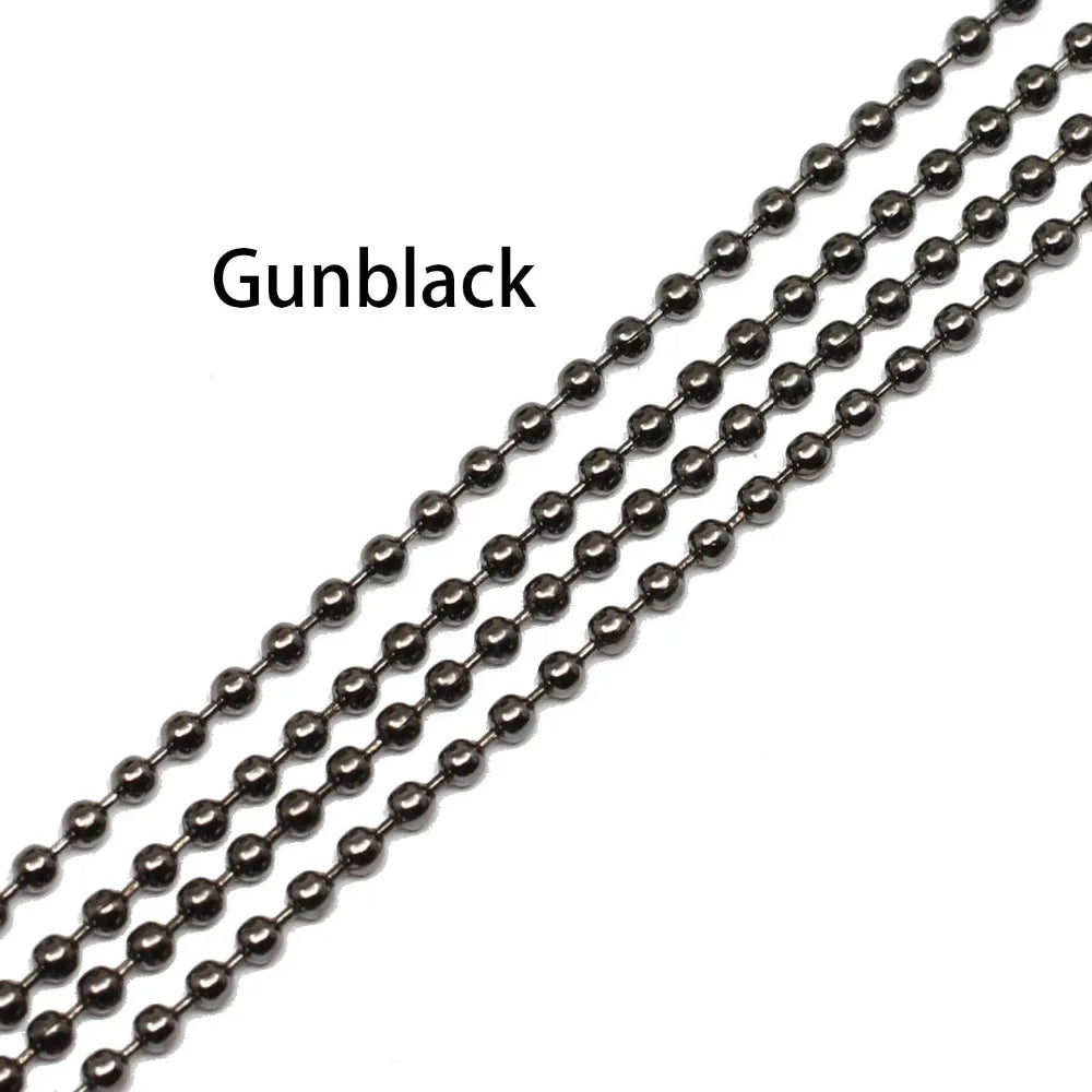 Ball Chains Metal Gold Black Bronze Color Links DIY Jewelry Making