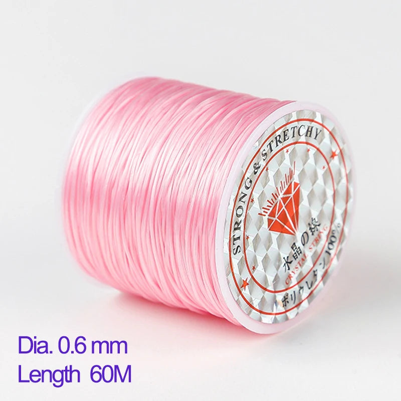 Elastic Beading Cord Clear Crystal Stringing Line DIY Jewelry Making
