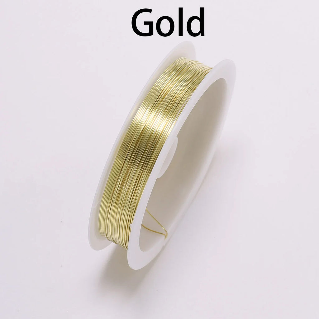 Beading Wire Gold Blue Color Stringing Thread DIY Jewelry Making Craft Supplies