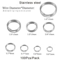 Jewelry Chains Gold Color Stainless Steel Double Loops Split Jump Craft Supplies