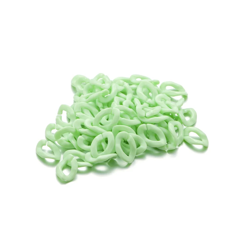 Acrylic Chain Links Colorful Twisted Necklace Parts DIY Jewelry Making