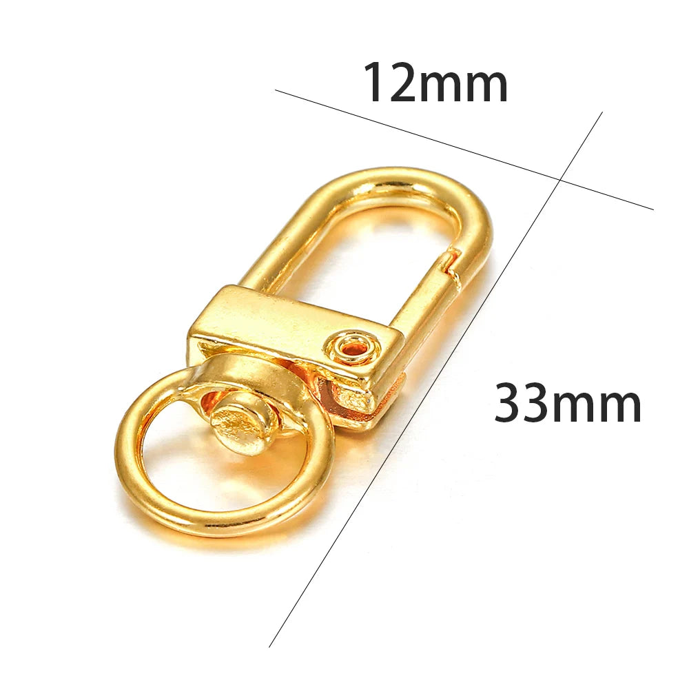 Lobster Clasps Alloy Snap Hooks Keychain Findings DIY Jewelry Making