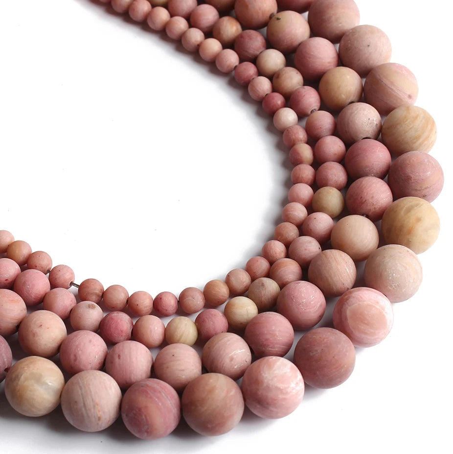Stone Beads Matte Round Picture Jasper-Style for DIY Jewelry Making Craft Beads