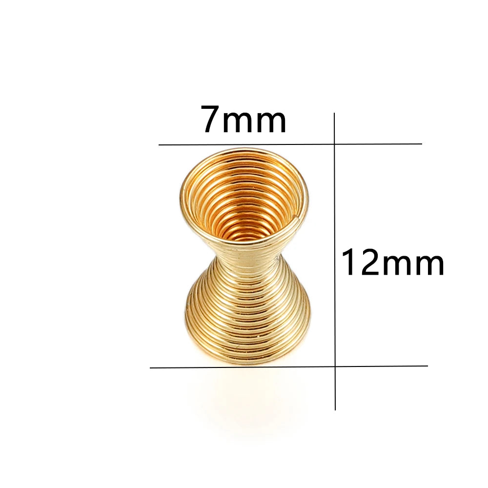 Jewelry Findings Funnel Metal Spring Spacer Connector Stoppers Craft Supplies