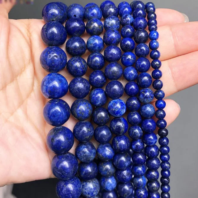Stone Beads Round Blue Turquoise-Style for DIY Jewelry Making Bracelet Supplies